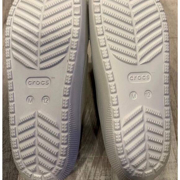 NWT Crocs Classic Slide Sandal Size M8/W10 Gray Rubber Casual Outdoor Slip On - Picture 6 of 7